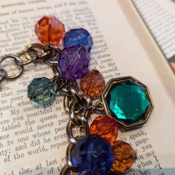 Multicolor Gemstone Charm Bracelet - Picture 6 of 7